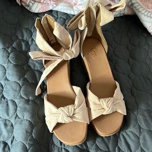 Beautiful tan Ugg sandals in a size 7.5. Never worn.